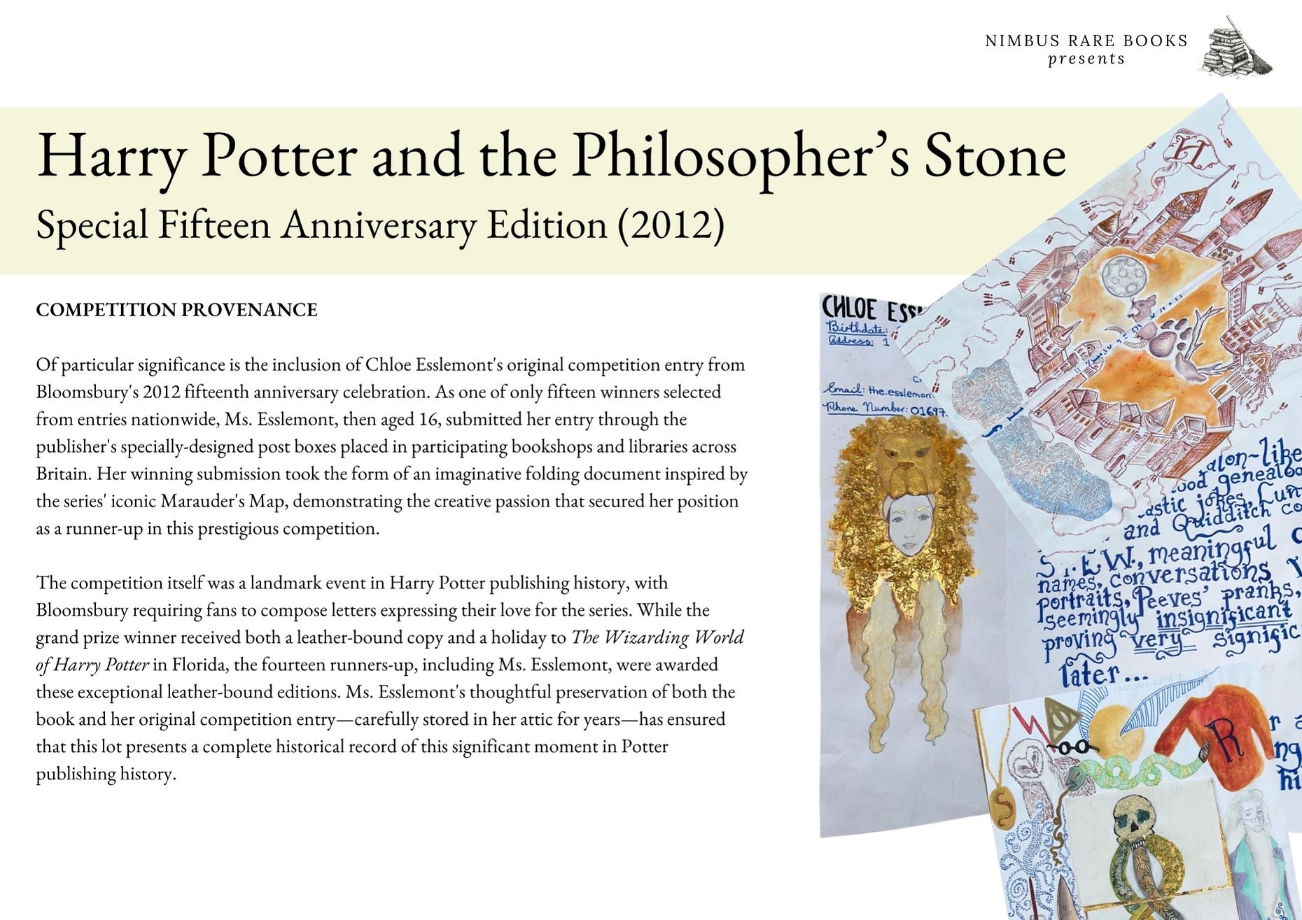 Harry Potter and the Philosopher's Stone — Special fifteen aniversary edition, 2012