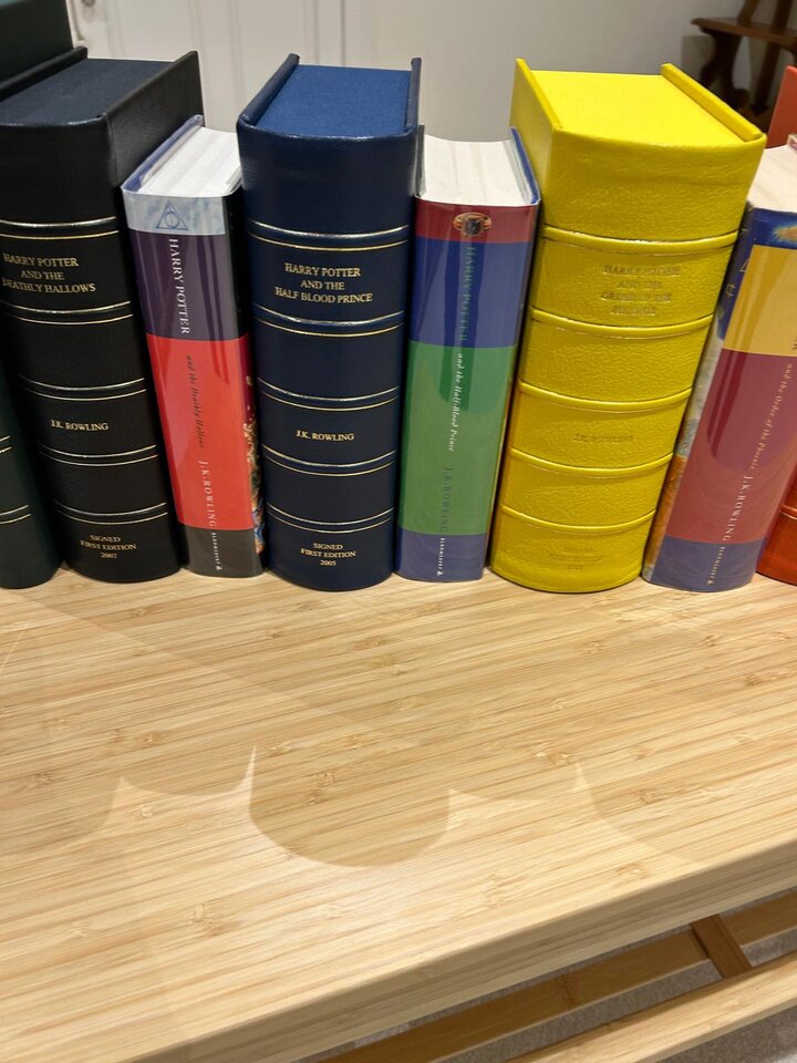 The custom traycases, spines